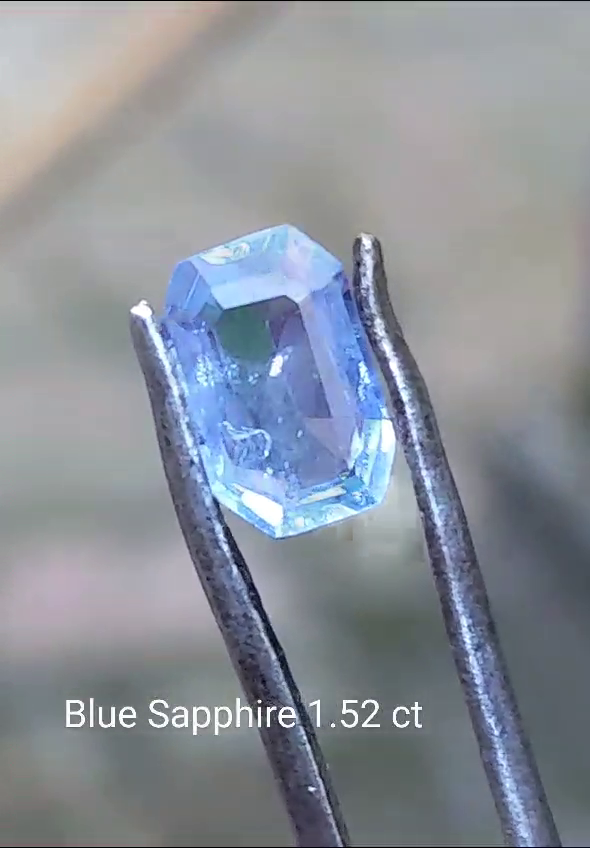 blue sapphire 1.52 ct natural gemstone precious gemstone for ring or jewellery