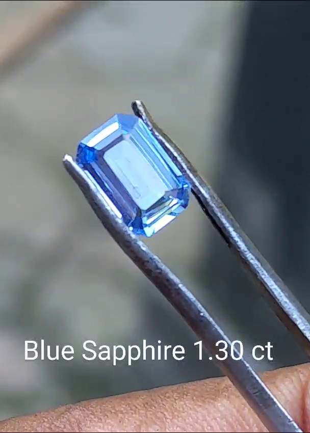 blue sapphire 1.30 ctnatural gemstone precious gemstone for ring or jewellery