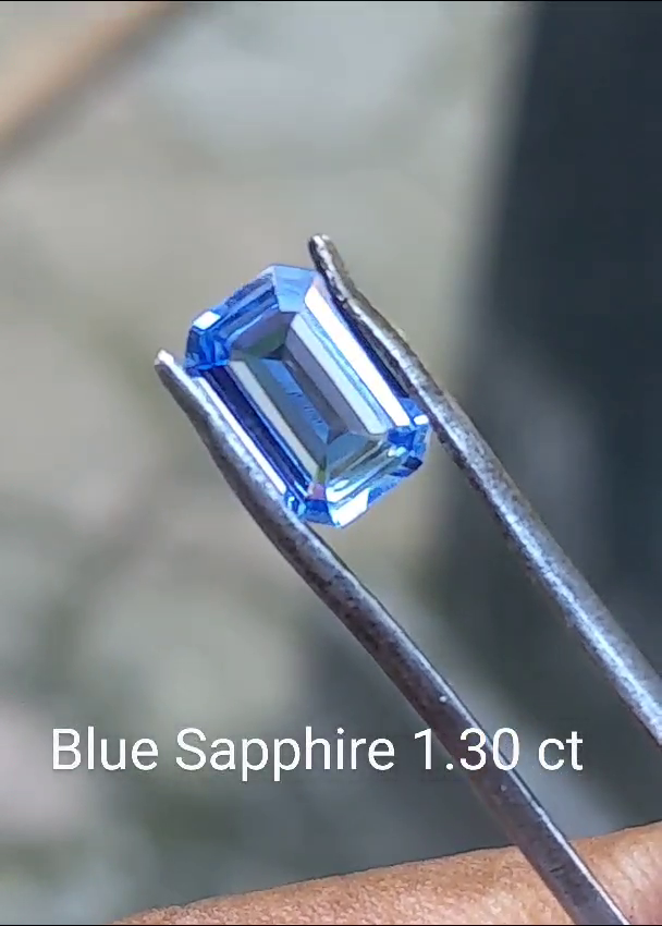 blue sapphire 1.30 ctnatural gemstone precious gemstone for ring or jewellery - Image 3