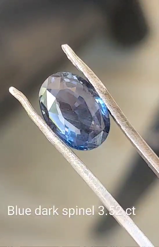 blue spinel gemstone 3.52 ct natural gems Ceylon srilanka for ring or jewelry - Image 3