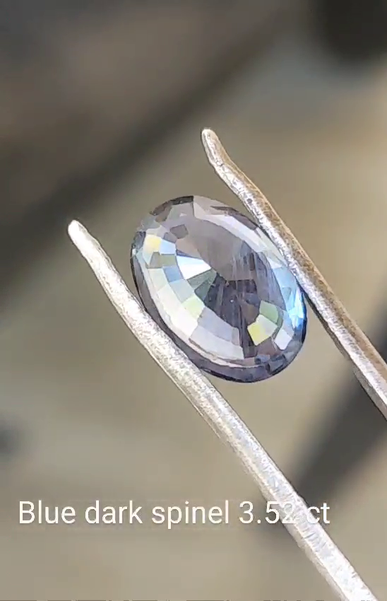 blue spinel gemstone 3.52 ct natural gems Ceylon srilanka for ring or jewelry - Image 4