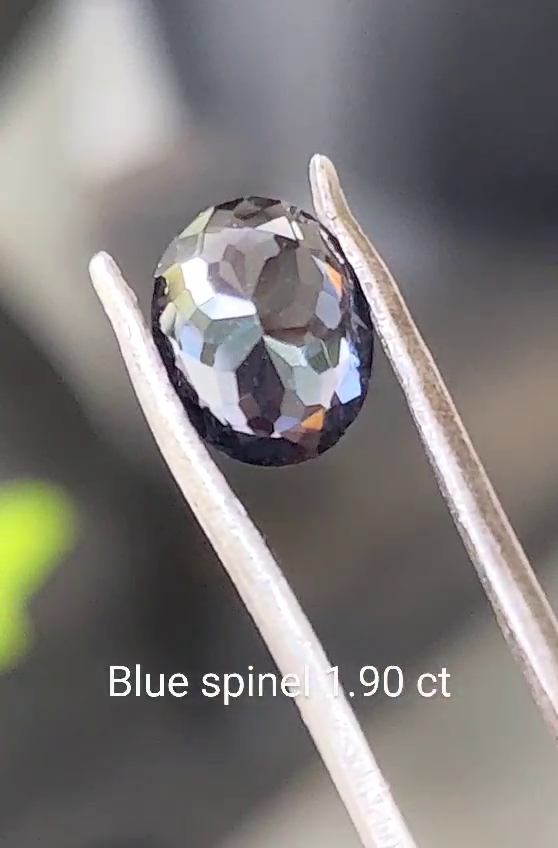 blue spinel gemstone 1.90 ct natural gems Ceylon srilanka for ring or jewelry - Image 3