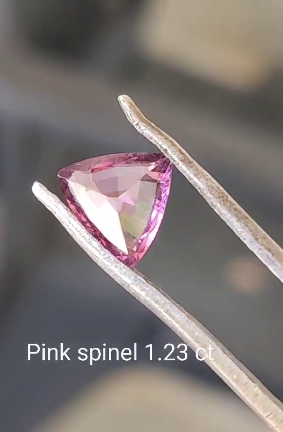 pink spinel gemstone 1.23 ct natural gems Ceylon srilanka for ring or jewelry - Image 3