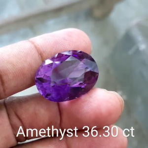  Ceylon srilanka natural Amethyst  gemstone 36.30 ct